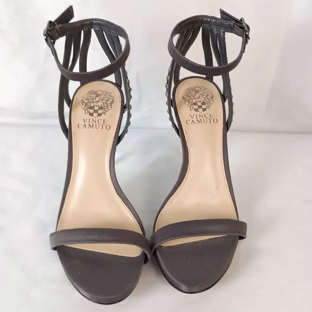 Vince Camuto Daphery Rhinestone Embellished Sandals Size 7 Gray NWOB - Picture 9 of 9